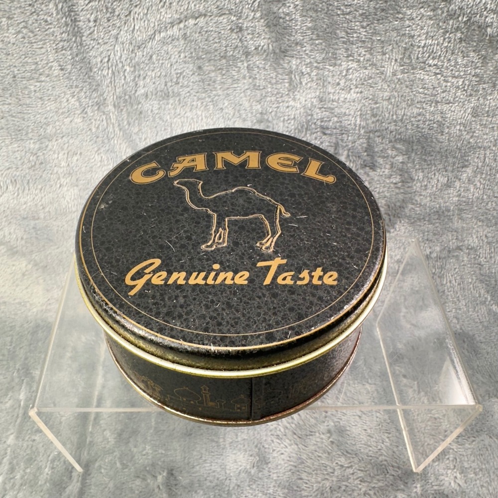 Vintage Camel Cigarette Tin Genuine Taste Black Gold RJ‎ Reynolds 1994 - Picture 10 of 10